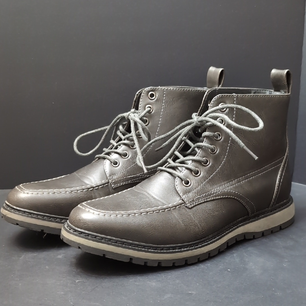 Hawke & Co Men's Gray Sierra Lace -Up Boots Size 9.5.